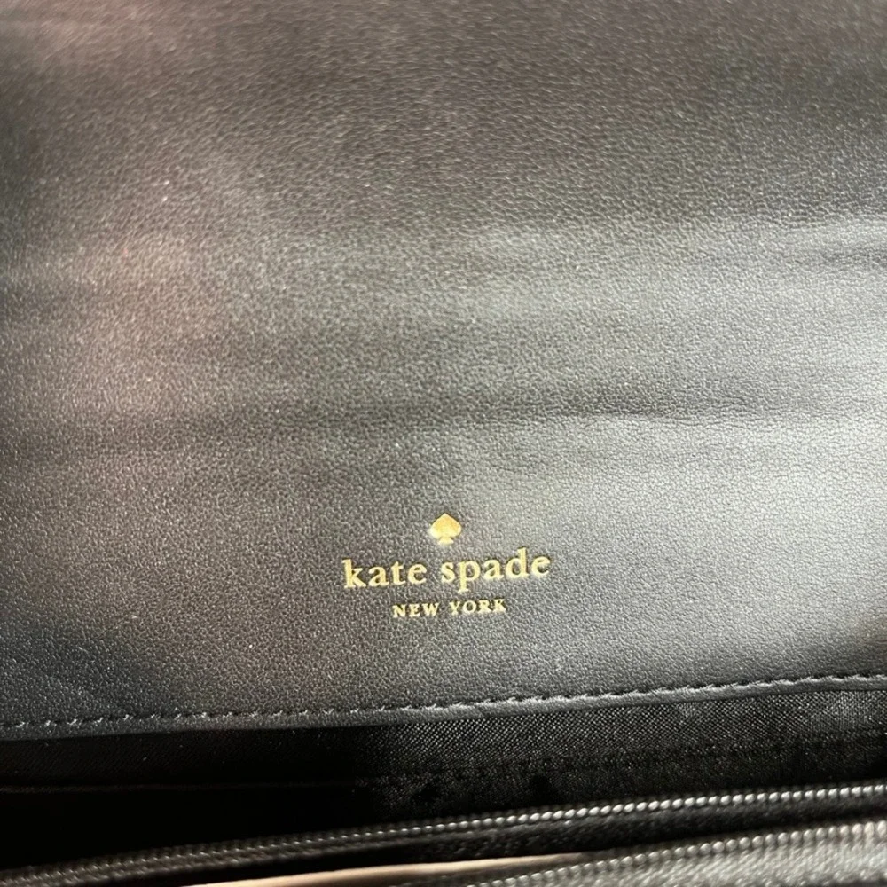 NWT Kate Spade Madison Mini Flap Crossbody Bag Black Saffiano Leather KC586 New